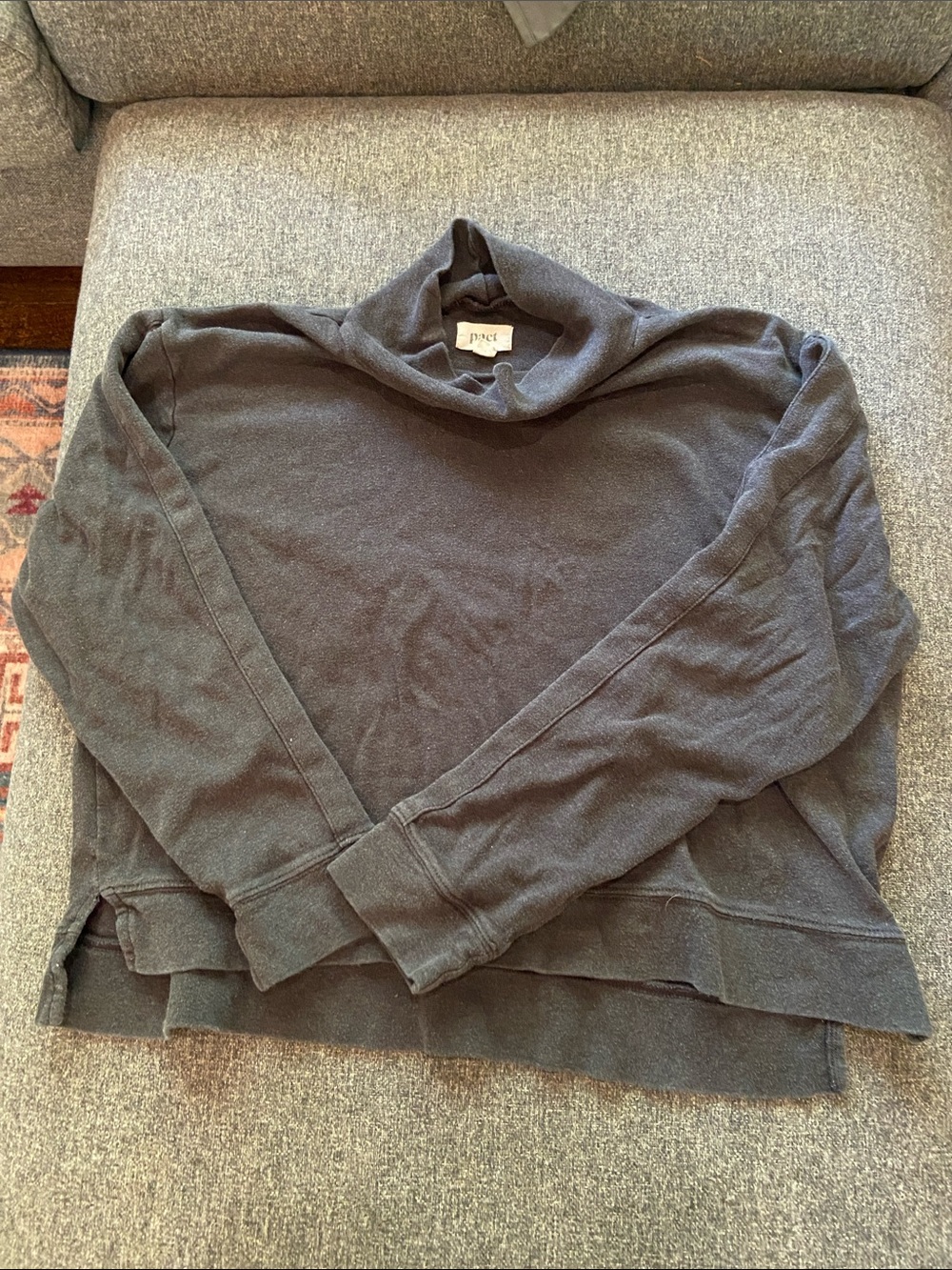 Pact organic cotton Womens grey sweatshirt size L